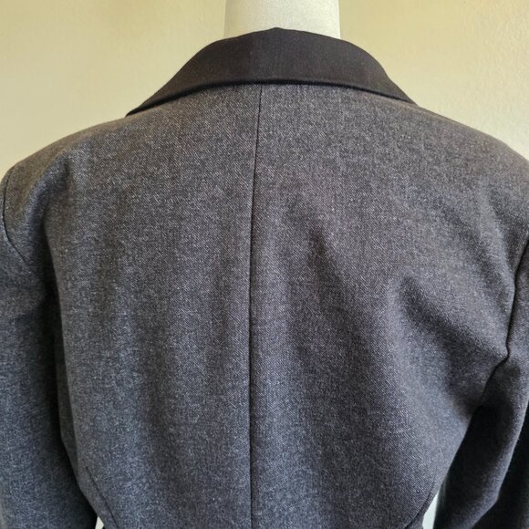 Anthropologie Cartonnier Womens Jacket Size 4 Pockets Blazer Gray Black Lined - Picture 7 of 10